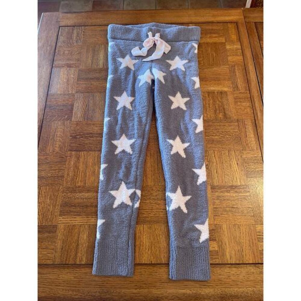 Honeydew plush chenille leggings stars print gray pink Small